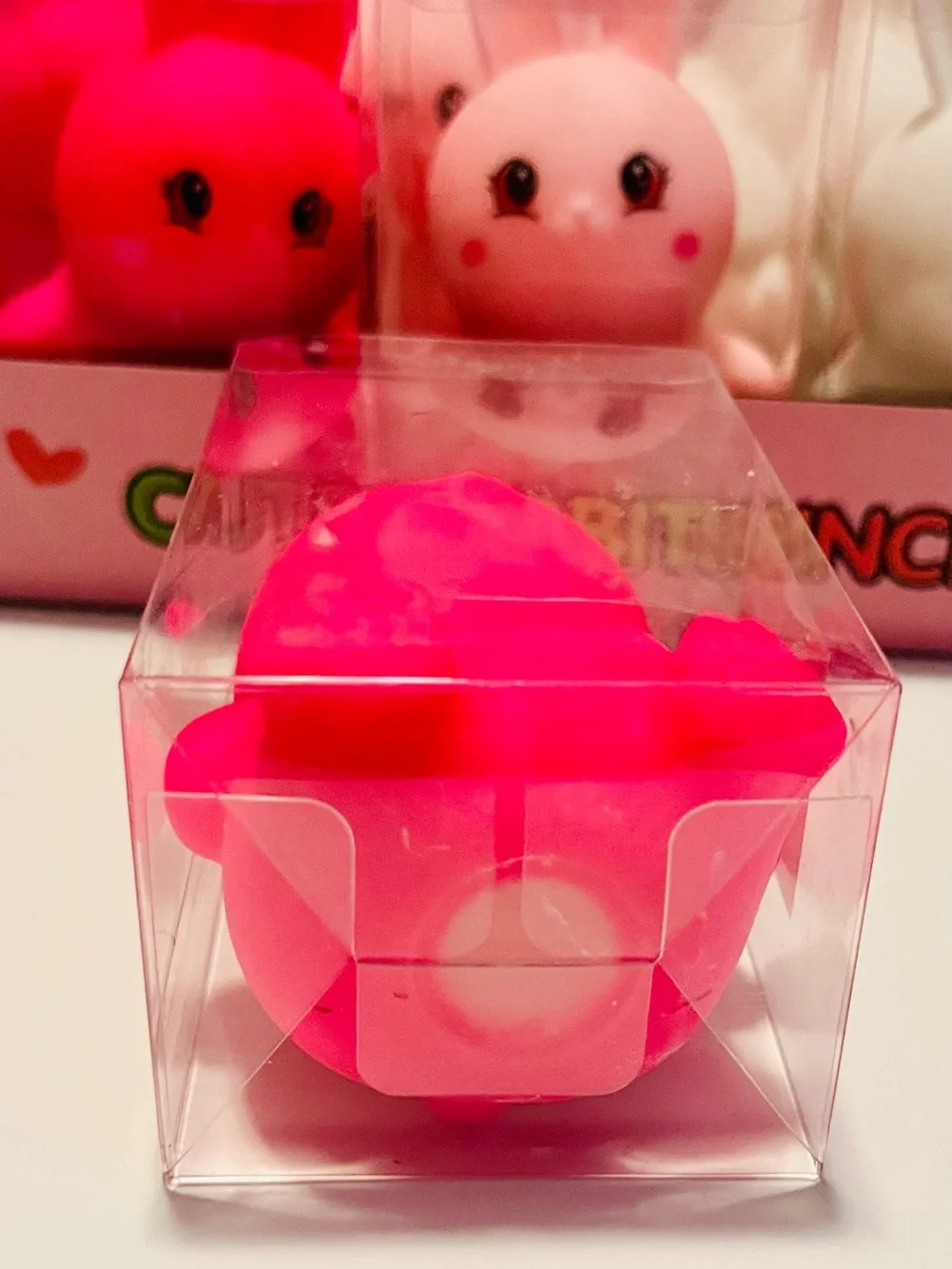 Hot Pink Bunny Squishy Toy